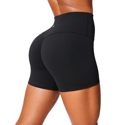 CRZ YOGA Secretsculpt Womens Butterlift High Waist Scrunch Butt Biker Shorts 4 Inches - No Front Seam Workout Gym Booty