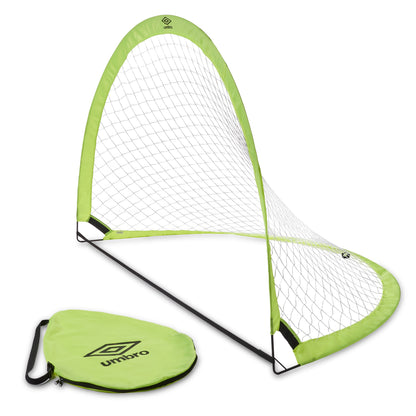 Pop-Up 6 Ft Soccer Goal Net, Portable, Green, Zipper Carrying Bag